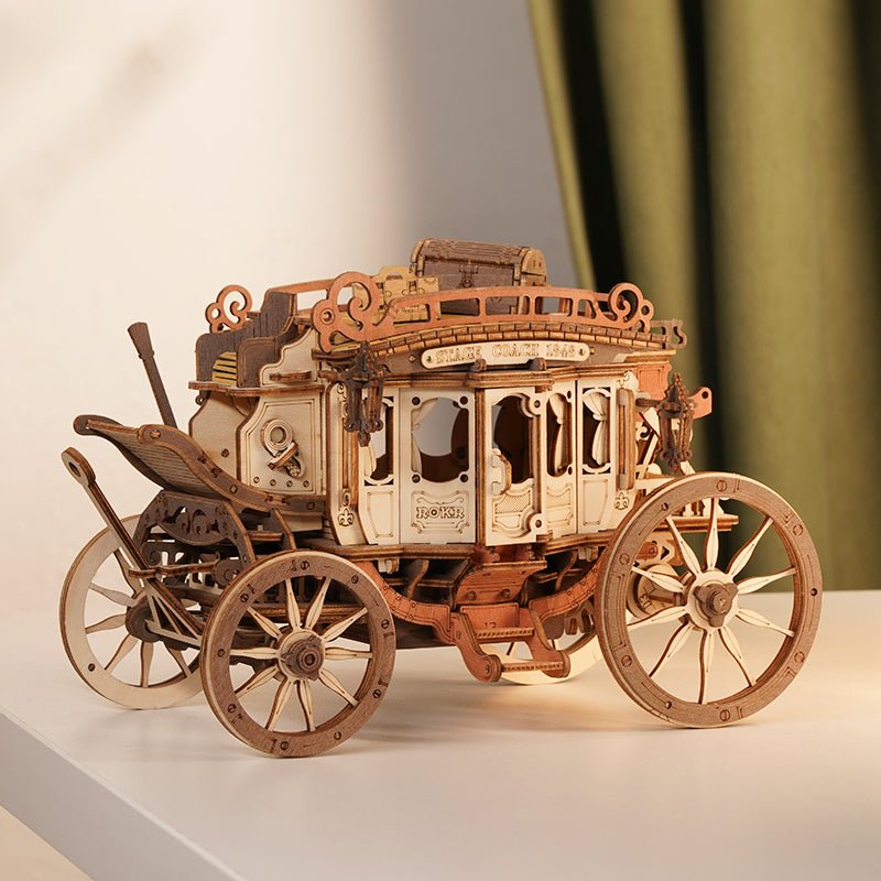MUZIKINIS DILIŽANAS: 3D medinė dėlionė mechanikos entuziastams - OBUOLYS