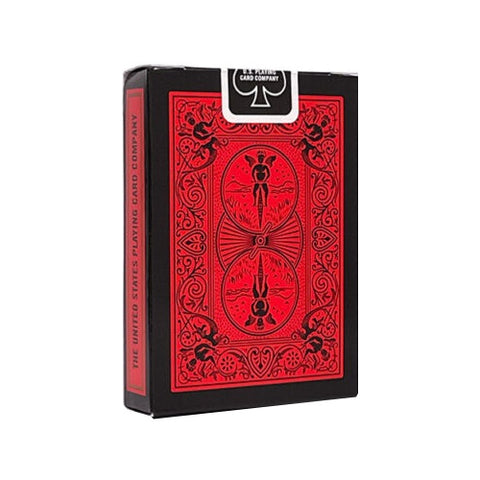 Bicycle Rider Back Reverse kortos (raudonos ir juodos sp.)