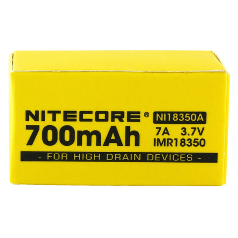 NITECORE NI18350A 700mAh 3.7V IMR18350 baterija 1 vnt.