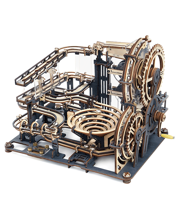 NAKTINIO MIESTO LABIRINTAS: 3D medinė dėlionė mechanikos entuziastams