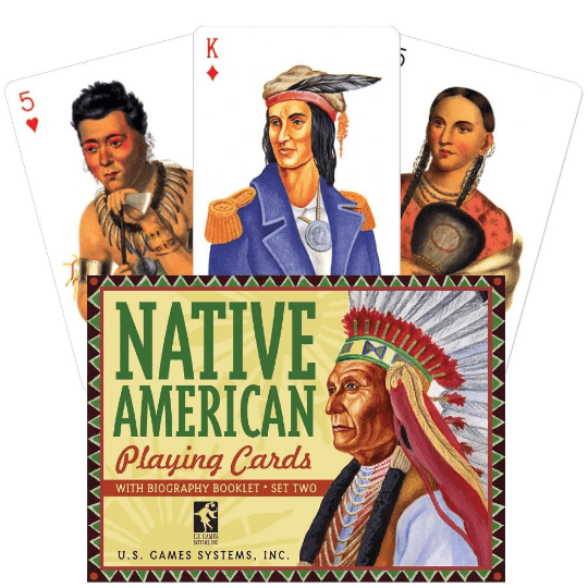 Native American Set Two žaidimų kortos Us Games Systems - OBUOLYS