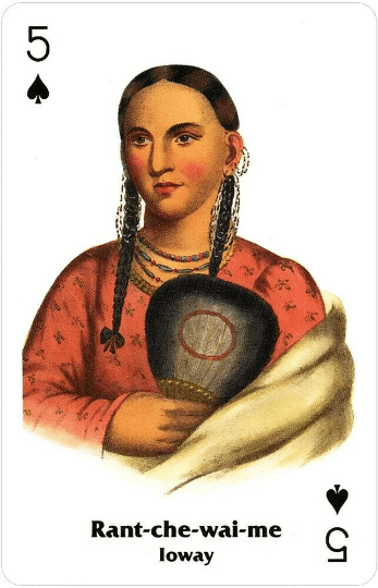 Native American žaidimo kortos - OBUOLYS