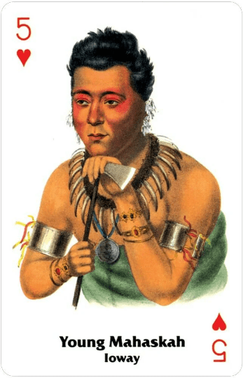 Native American žaidimo kortos - OBUOLYS
