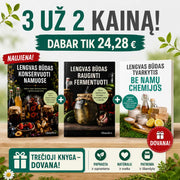 Natūralesnių namų rinkinys „Lengvas būdas“: rauginkite, konservuokite ir tvarkykitės be chemijos | 3 už 2 kainą - OBUOLYS