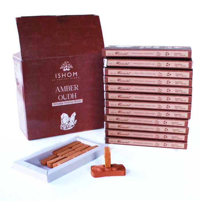 Natūralūs smilkalai ir laikiklis - Amber Wood - OBUOLYS