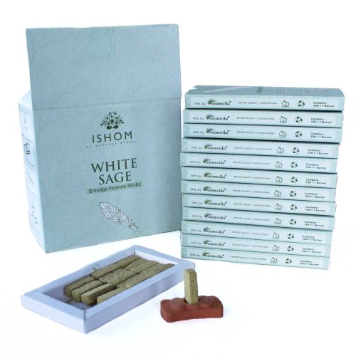 Natūralūs smilkalai ir laikiklis - White Sage - OBUOLYS