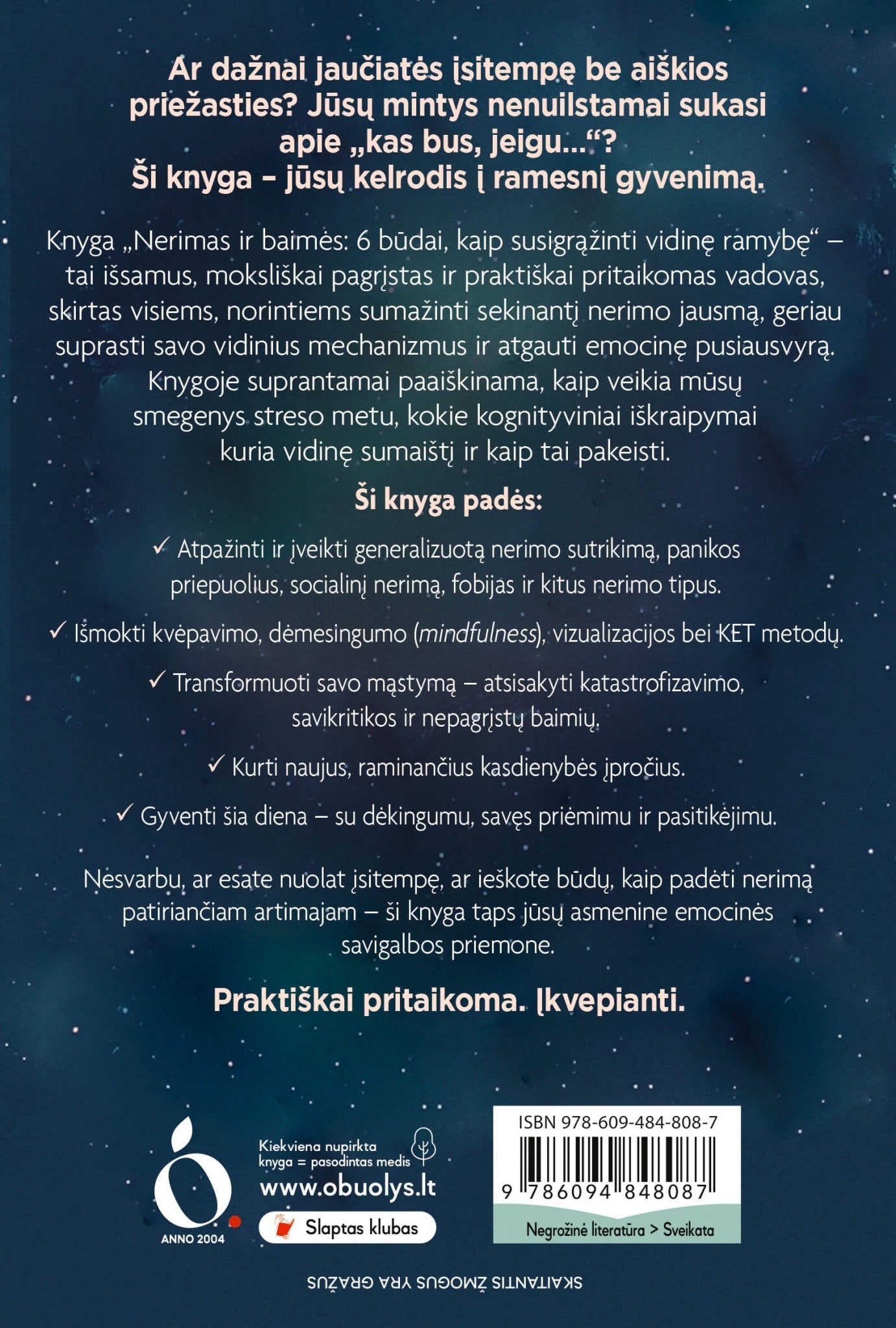 NERIMAS IR BAIMĖS: 6 būdai, kaip susigrąžinti vidinę ramybę – praktinis savipagalbos vadovas - OBUOLYS