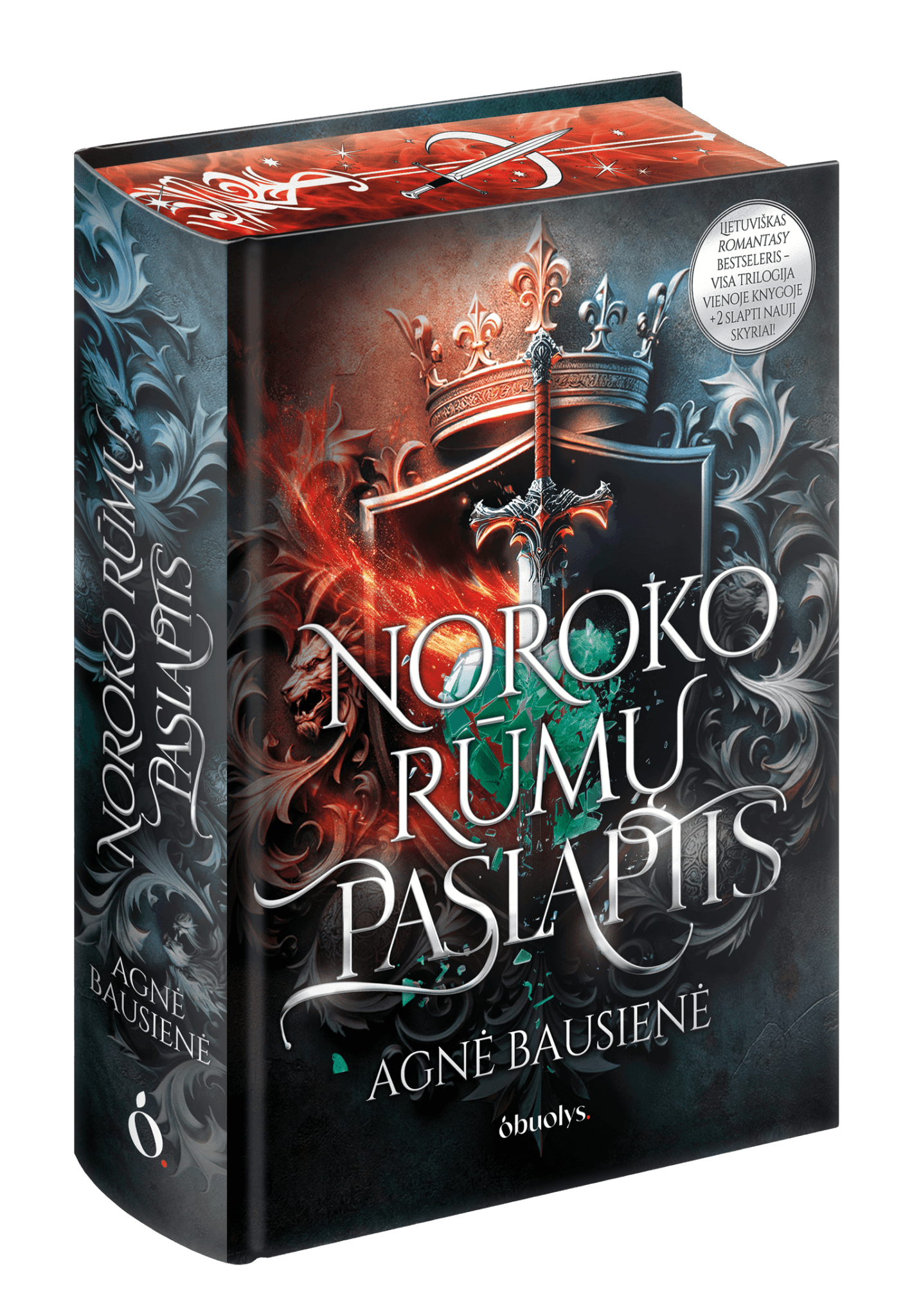 NOROKO RŪMŲ PASLAPTIS: lietuviškas romantasy bestseleris – visa trilogija vienoje knygoje + 2 slapti skyriai + spalvota puslapių briauna + autorės AUTOGRAFAS - OBUOLYS