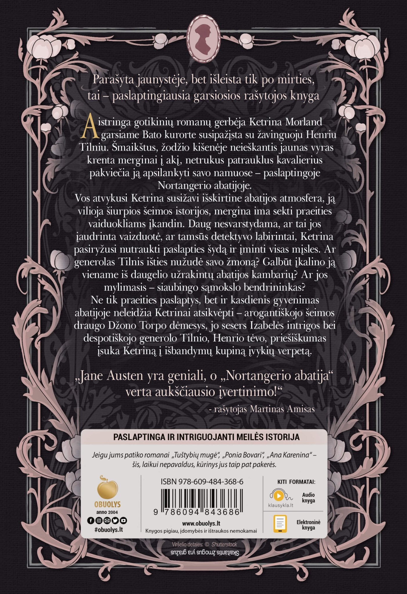 NORTANGERIO ABATIJA: paslapčių ir intrigų kupinas Jane Austen šedevras - OBUOLYS