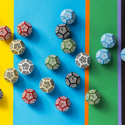 D12 Hit Location kauliukas raudonos ir baltos spalvos