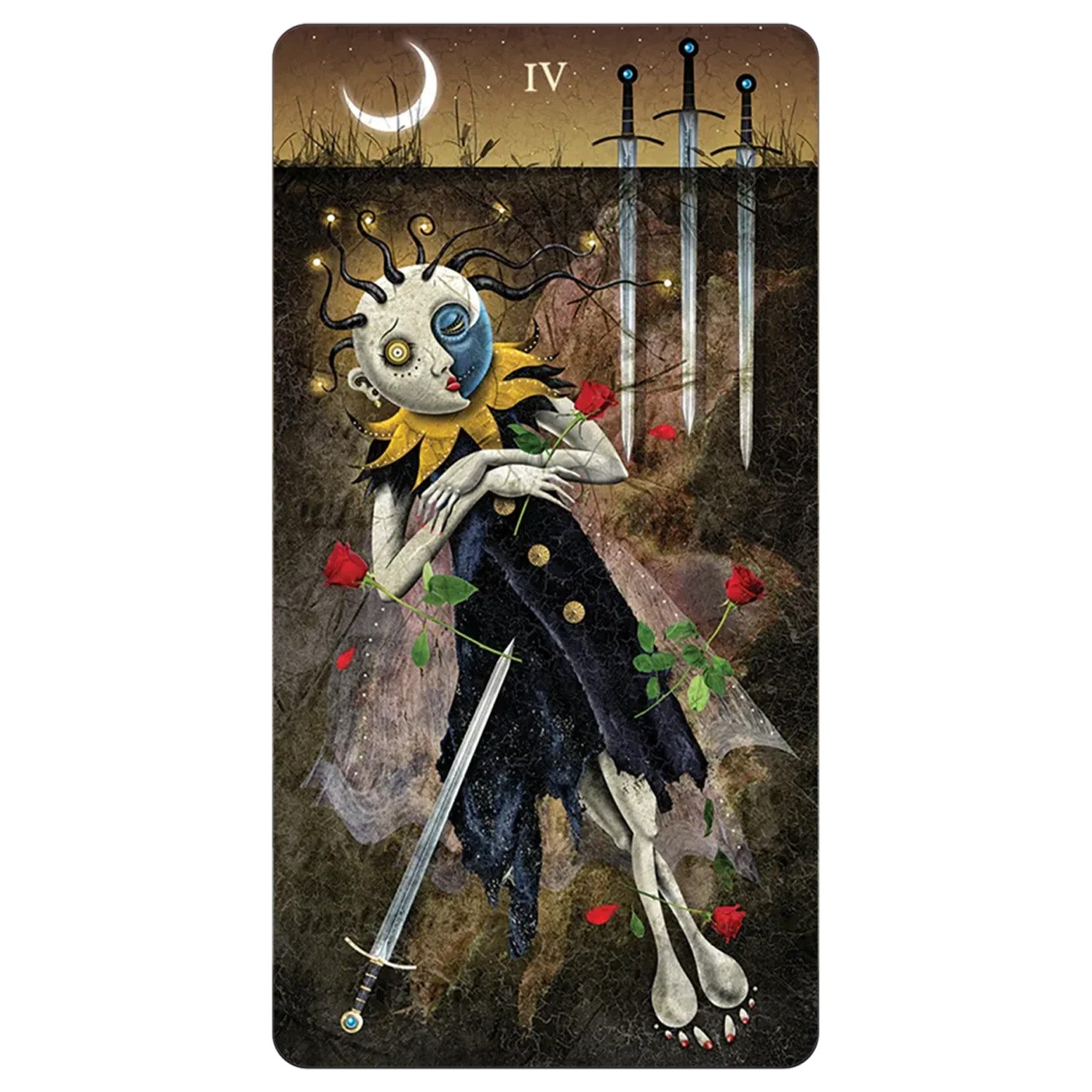 Deviant Moon Tarot Borderless Taro kortos Mini leidimas US Games Systems