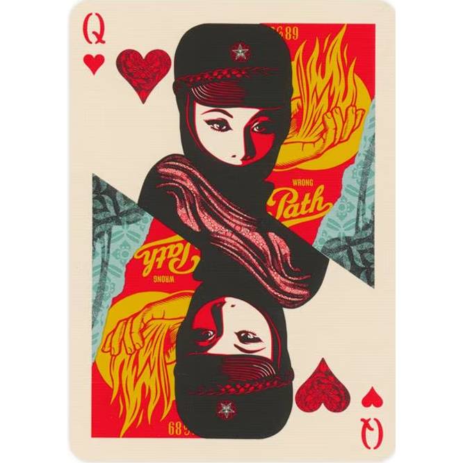 Obey žaidimo kortos raudonos Theory11 - OBUOLYS