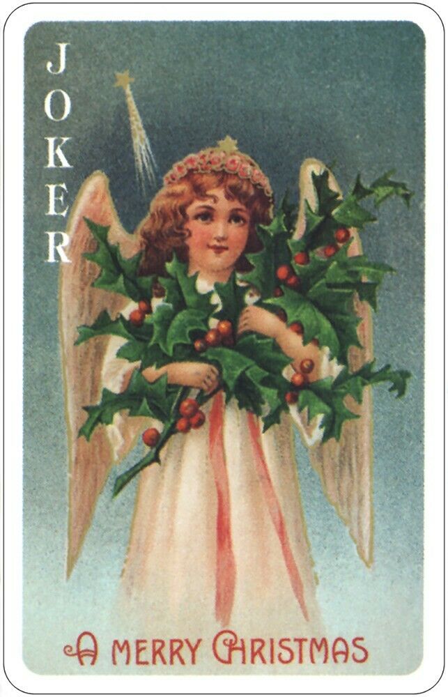 Old Time Christmas Angels žaidimų kortos US Games Systems - OBUOLYS