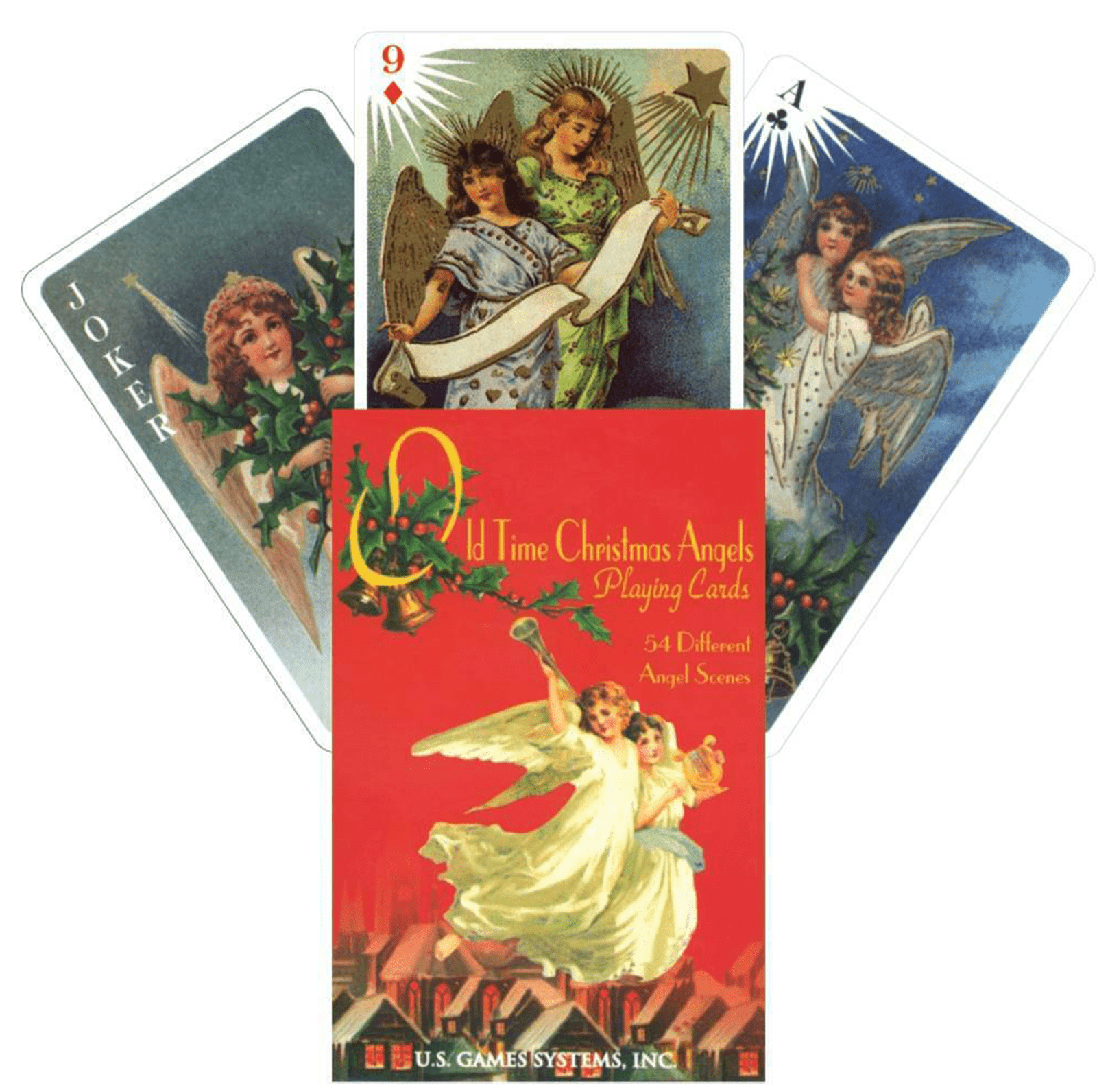 Old Time Christmas Angels žaidimų kortos US Games Systems - OBUOLYS
