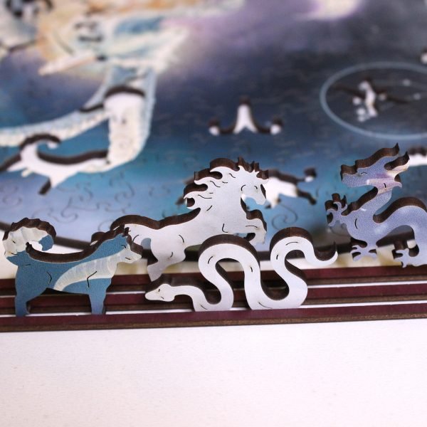 Ožiaragis (Zodiakai) Dėlionė Iš Medžio (200 detalių) Fantasy Puzzles - OBUOLYS