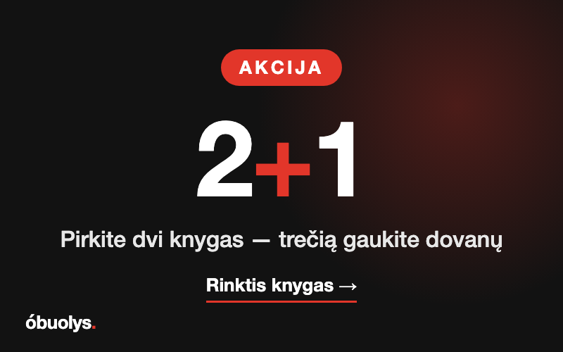 Akcija 2+1 — pirkite dvi knygas, trečią gaukite dovanų