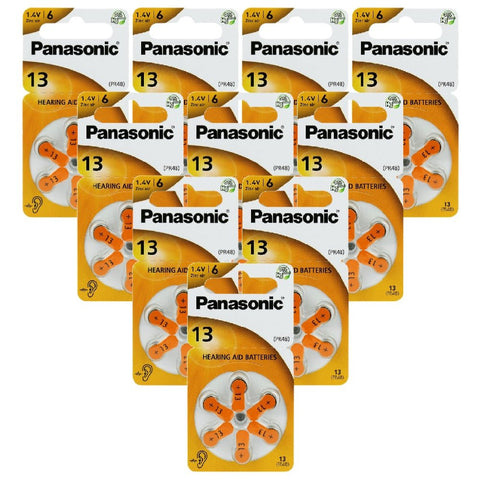Panasonic 13 PR48 6BL baterijos klausos aparatams 60 vnt. - OBUOLYS