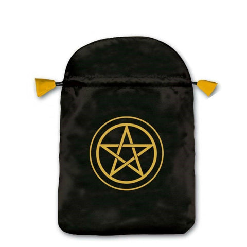 Pentacle satininis juodas maišelis kortoms Lo Scarabeo - OBUOLYS