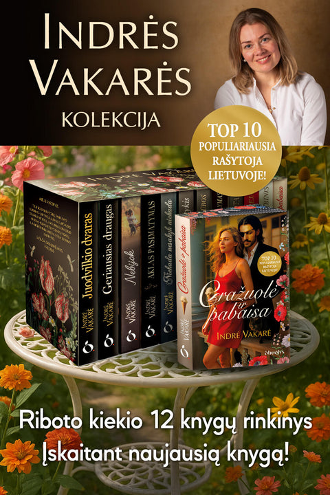 Indrė Vakarė pristato: kolekcinis 12 knygų rinkinys dėžutėje (galima personalizuoti vardu ir sveikinimu!)