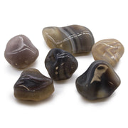 Pilkasis Agatas – Botswana (6 vnt. L dydis) Ancient Wisdom - OBUOLYS