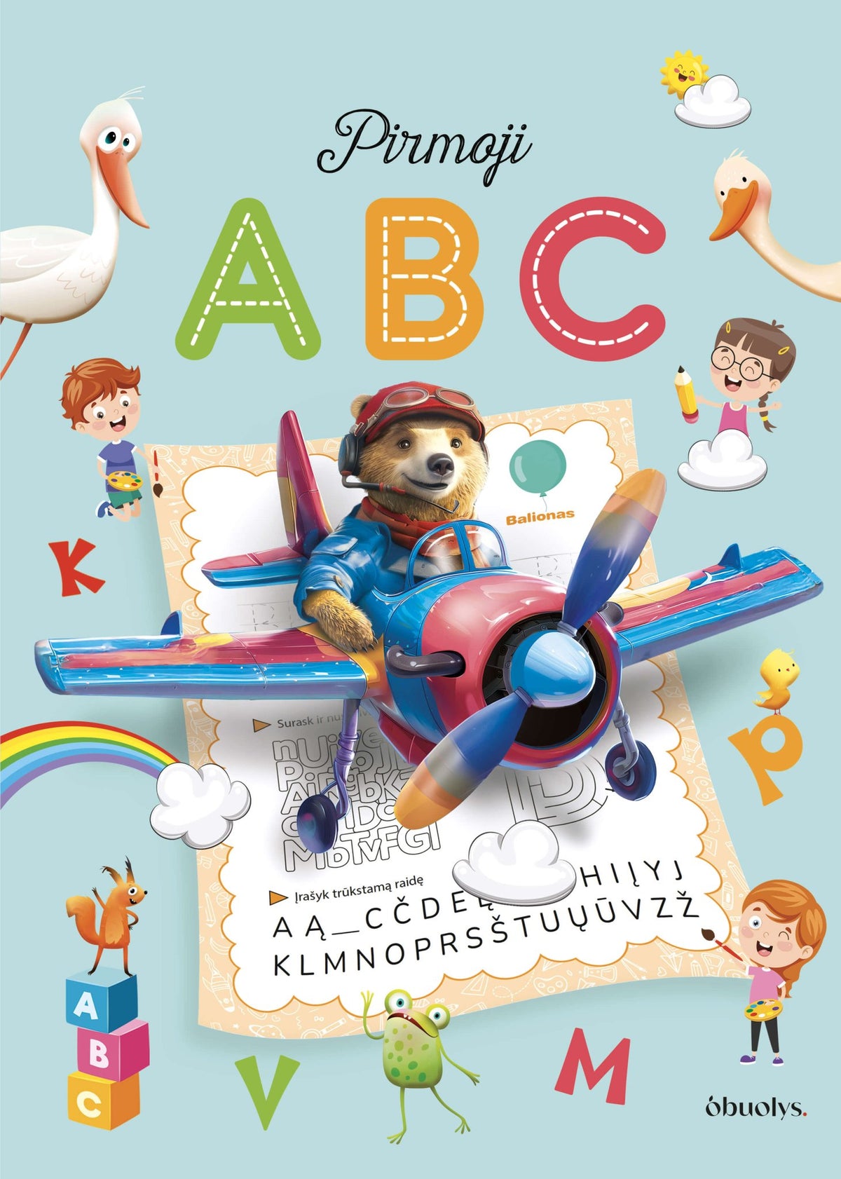 Pirmoji ABC: rašymo ranka pratybų knyga – puiki dovana būsimajam mokinukui + galimybė personalizuoti vaiko vardu! - OBUOLYS