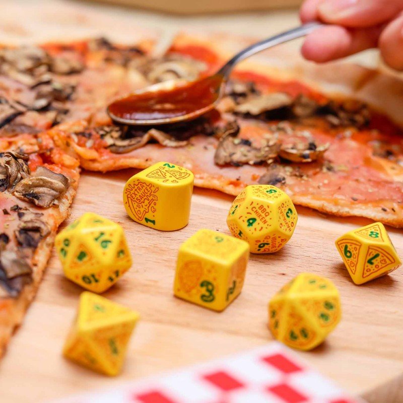 Pizza Margherita RPG kauliukų rinkinys Q WORKSHOP - OBUOLYS