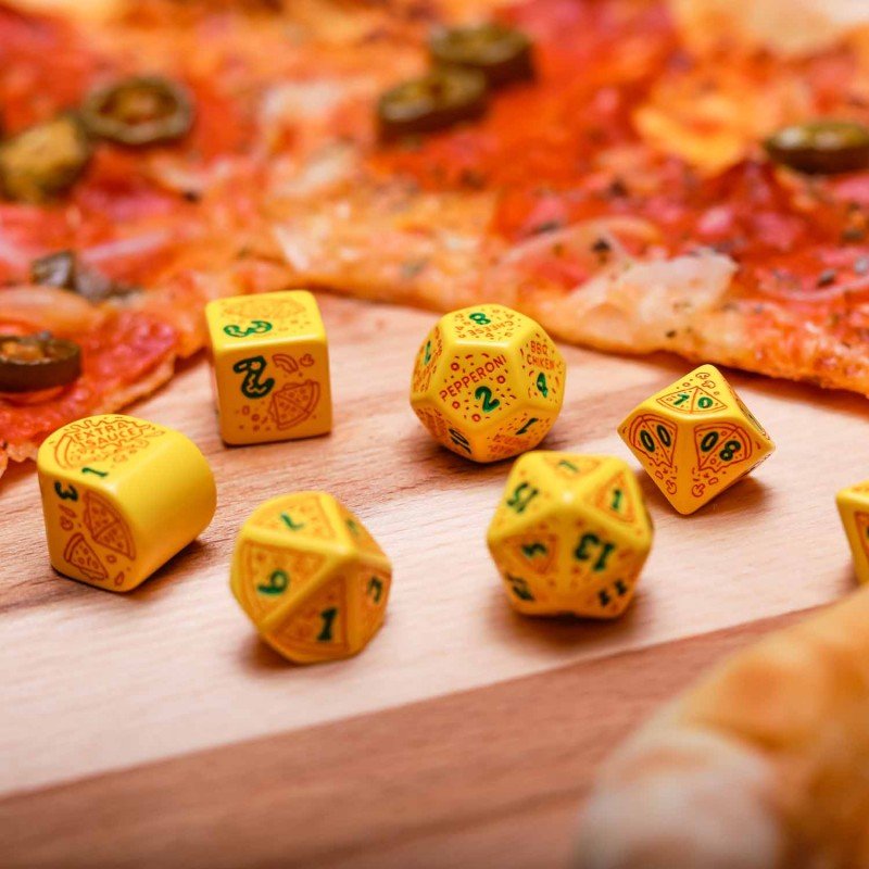 Pizza Margherita RPG kauliukų rinkinys Q WORKSHOP - OBUOLYS