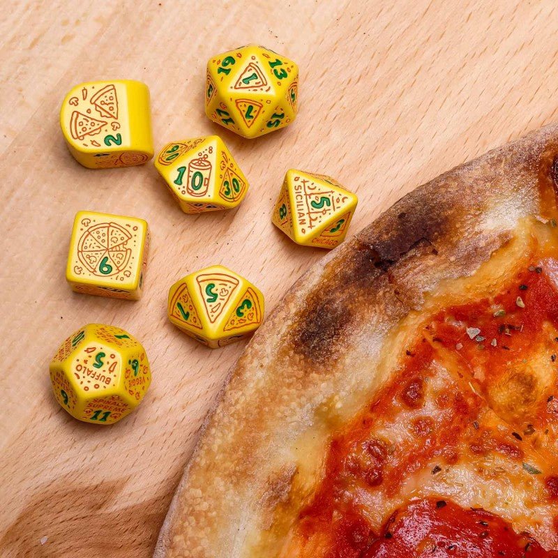 Pizza Margherita RPG kauliukų rinkinys Q WORKSHOP - OBUOLYS