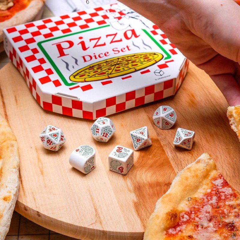 Pizza Pepperoni RPG kauliukų rinkinys Q WORKSHOP - OBUOLYS