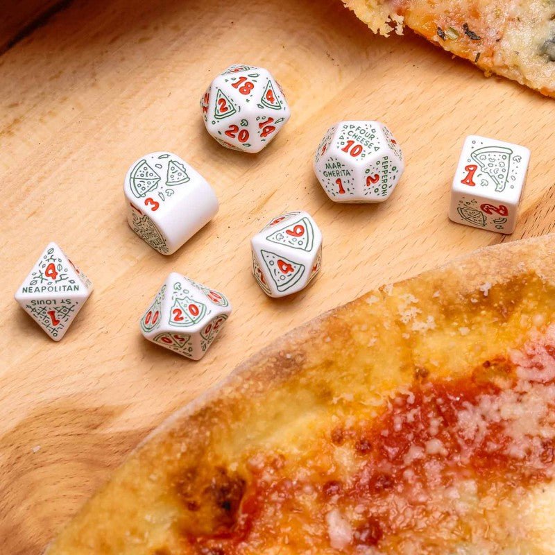 Pizza Pepperoni RPG kauliukų rinkinys Q WORKSHOP - OBUOLYS