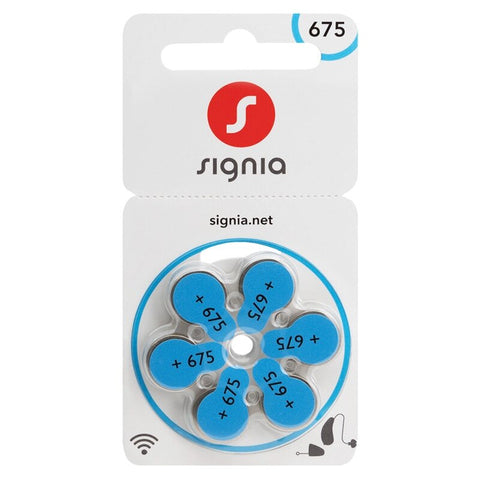 Signia 675 PR44 6BL baterijos klausos aparatams 6 vnt.