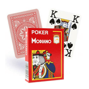 Poker Modiano žaidimų kortos (raudonos) - OBUOLYS