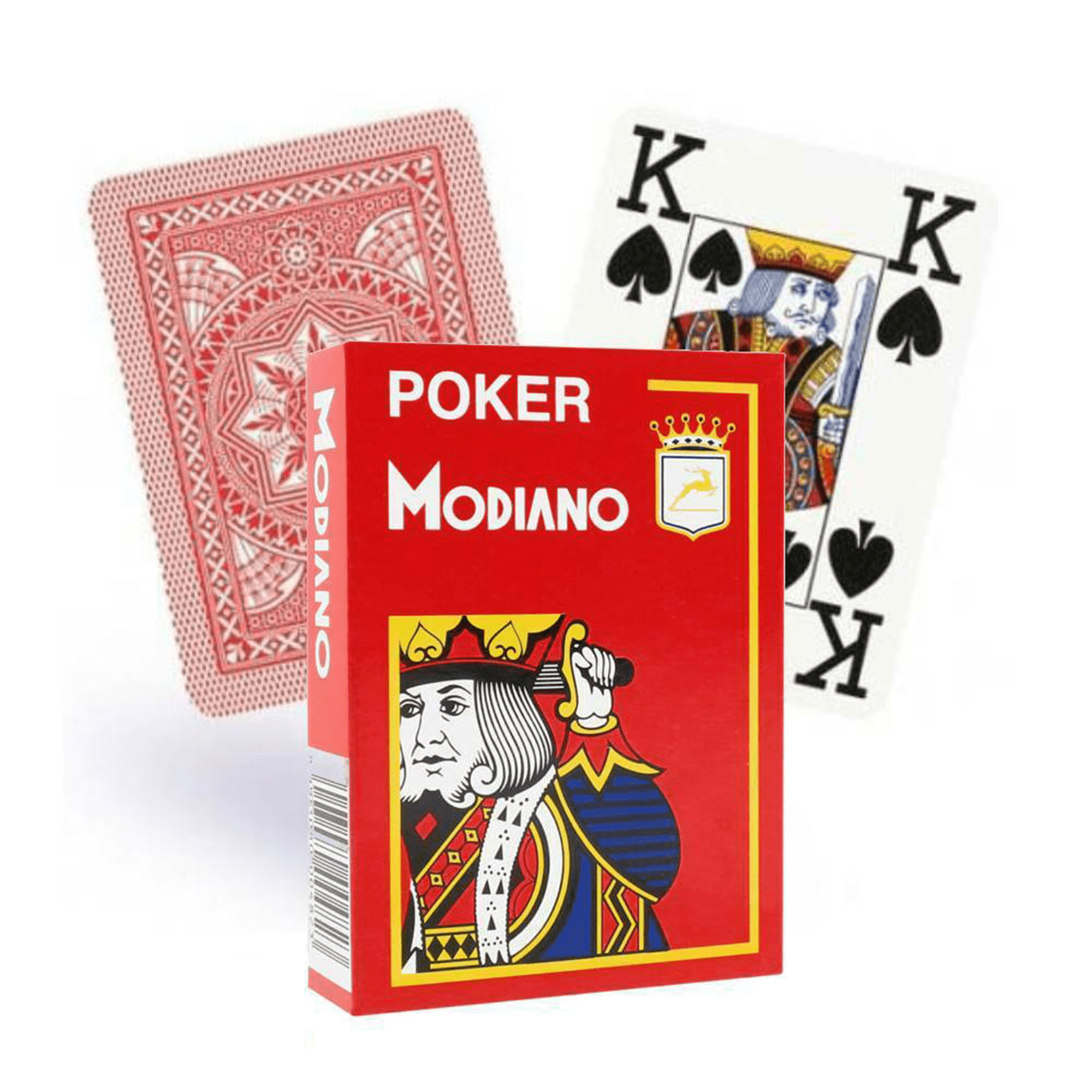 Poker Modiano žaidimų kortos (raudonos) - OBUOLYS