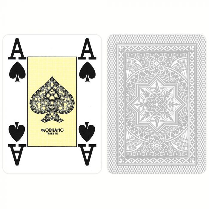 Poker žaidimo kortos (pilkos) Modiano - OBUOLYS