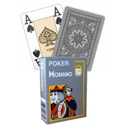 Poker žaidimo kortos (pilkos) Modiano - OBUOLYS