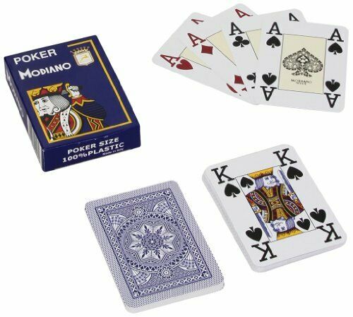 Poker žaidimų kortos (mėlynos) Modiano - OBUOLYS
