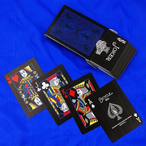 Bicycle Rider Back Reverse kortos (mėlynos ir juodos sp.)