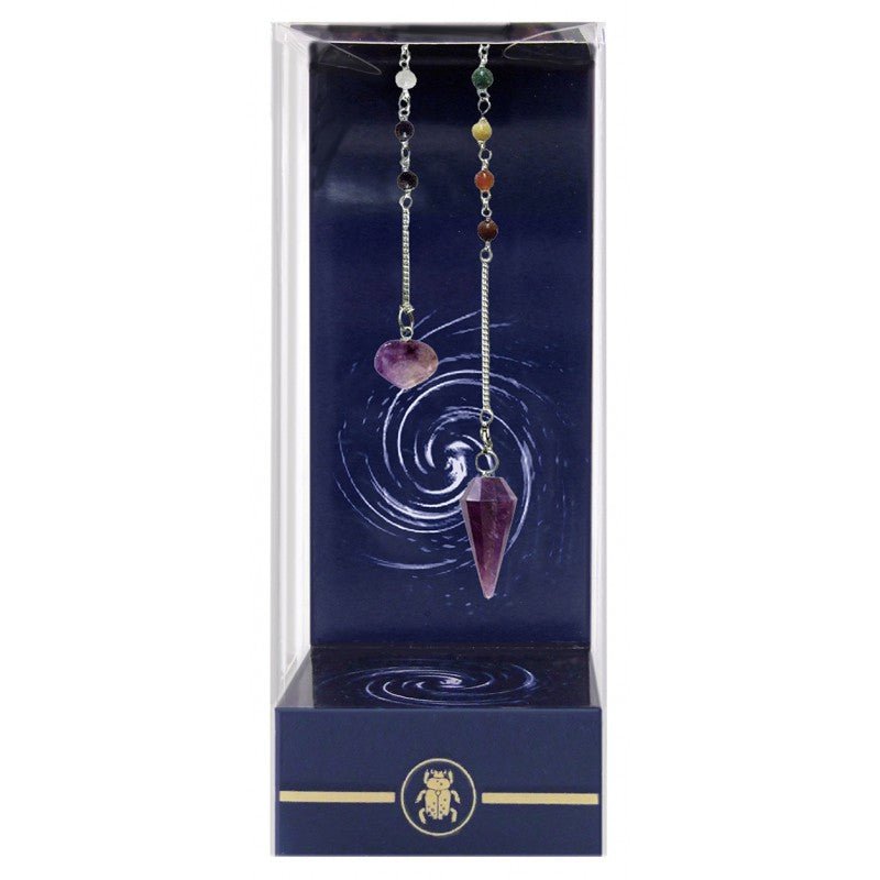 Premium Amethyst Chakra Pendulum Švytuoklė Lo Scarabeo - OBUOLYS
