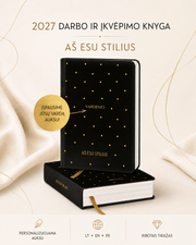 Premium darbo ir įkvėpimo knyga "Aš esu stilius": planuoklis LT, EN ir FR kalbomis + galimybė personalizuoti! - OBUOLYS