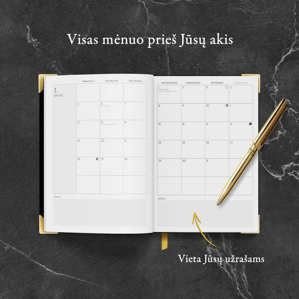 PREMIUM KLASĖS VERSLO STRATEGO DARBO KNYGA 2026 m. (Knygos su defektais) - OBUOLYS