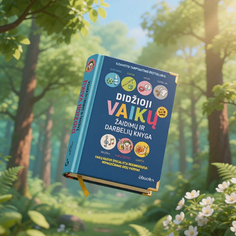 DIDŽIOJI VAIKŲ ŽAIDIMŲ IR DARBELIŲ KNYGA: šimtai veiklų vaikams nuo 0 iki 10 metų, rekomenduojama vaikų raidos specialistų