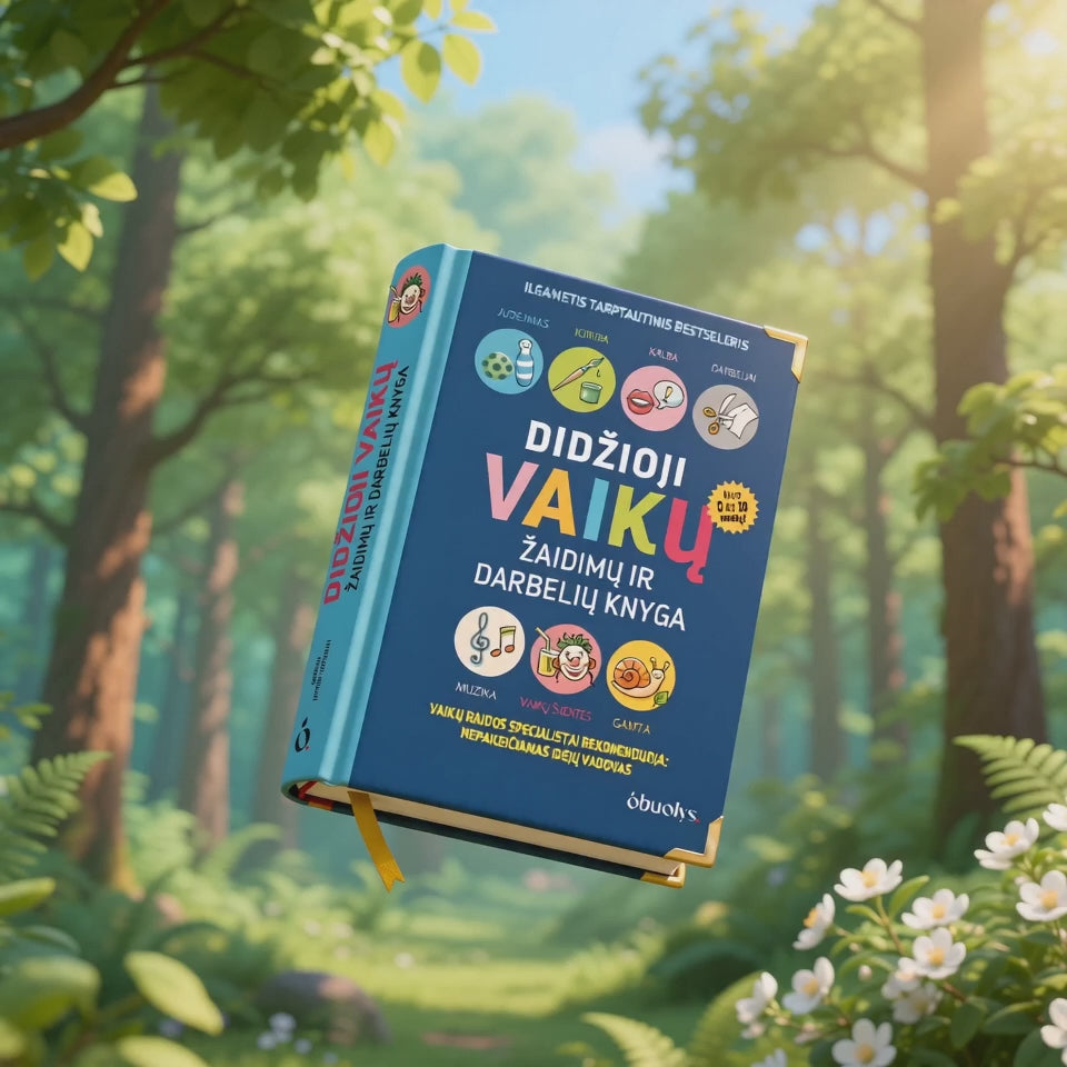Įkelti vaizdo įrašą: DIDŽIOJI VAIKŲ ŽAIDIMŲ IR DARBELIŲ KNYGA: šimtai veiklų vaikams nuo 0 iki 10 metų, rekomenduojama vaikų raidos specialistų