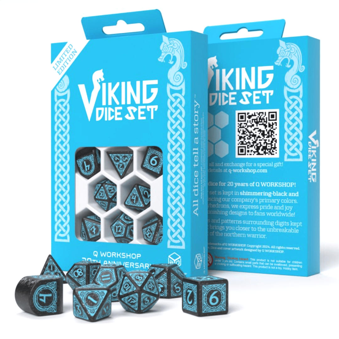 Q WORKSHOP 20 years: Viking kauliukų rinkinys Q - workshop - OBUOLYS