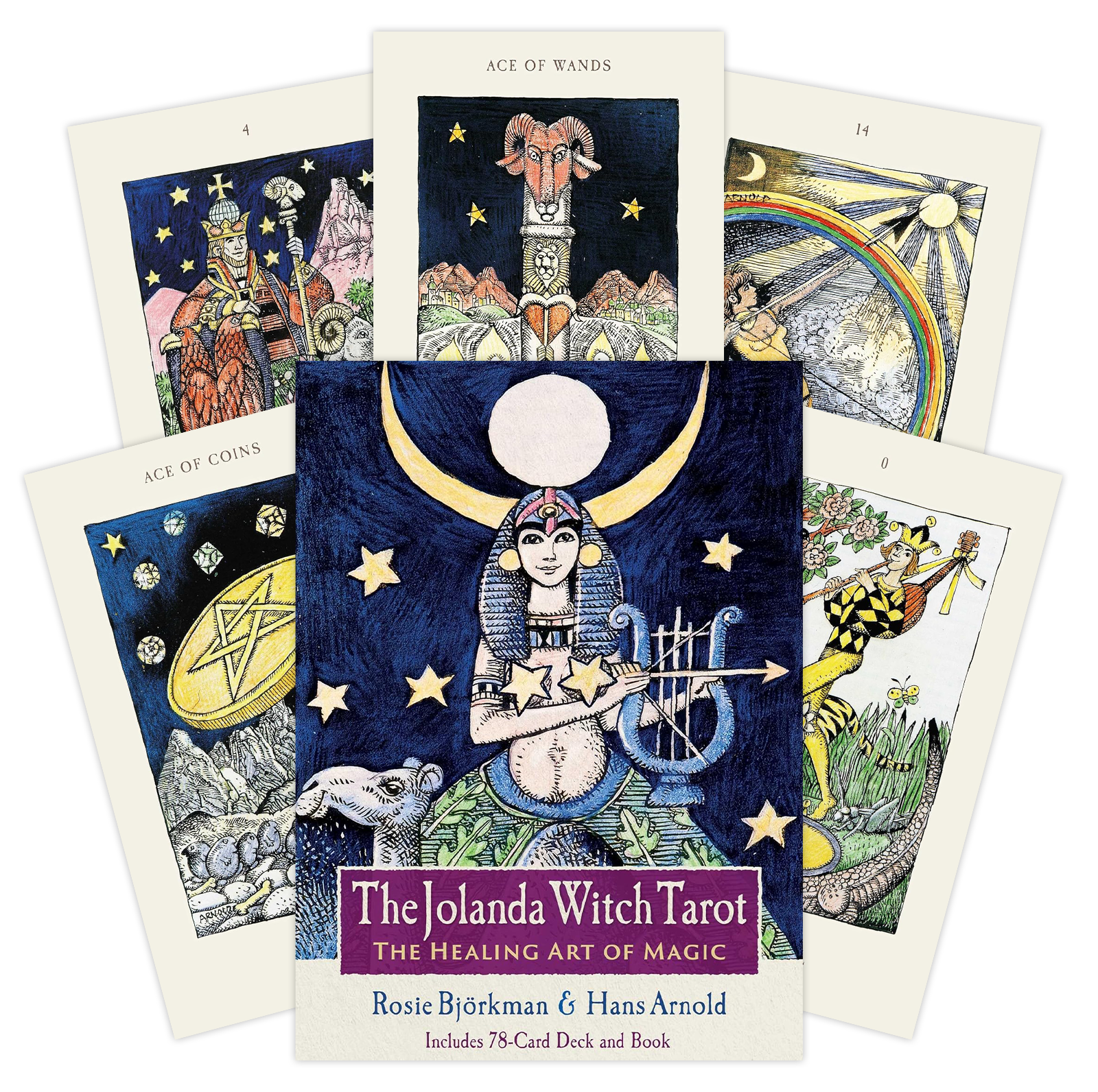 The Jolanda Witch Taro kortos Findhorn Press
