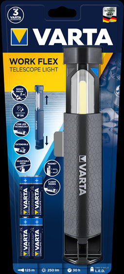 Varta work flex Telescope light 18646 žibintas