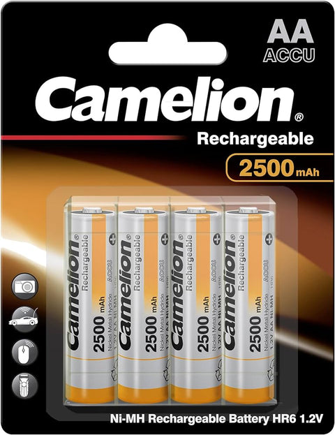 Camelion HR6 AA 2500mAh BOX įkraunamos baterijos, 4 vnt.