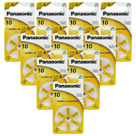 Panasonic 10 6BL baterijos klausos aparatams 60 vnt.