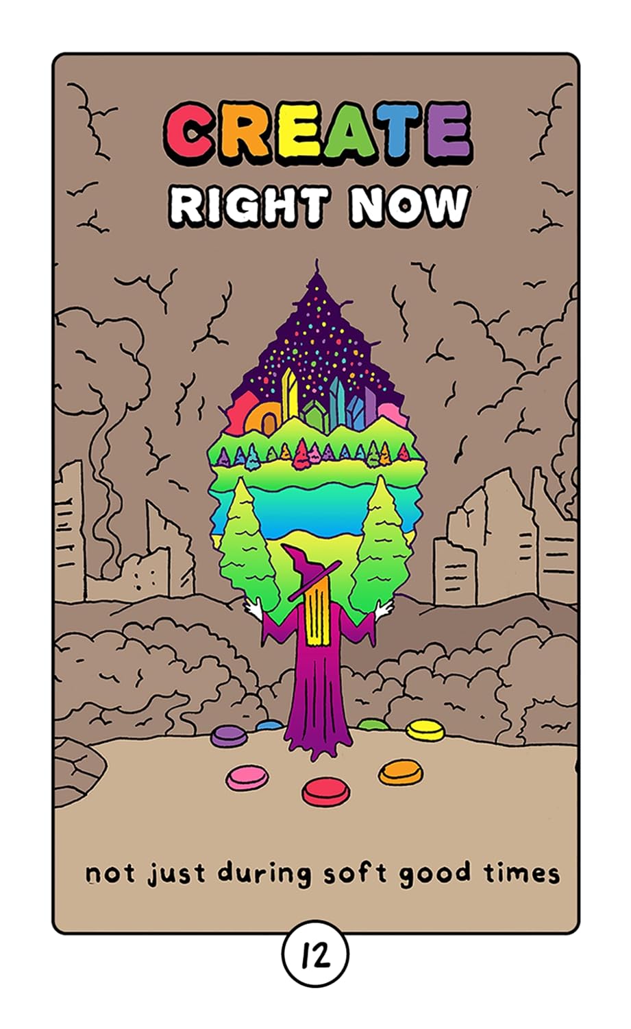 Rainbow Brainskull Oracle kortos Andrews Mcmeel Publishing - OBUOLYS