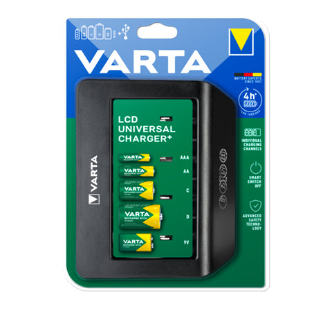Varta LCD Universal Charger+ 57688 Baterijų įkroviklis