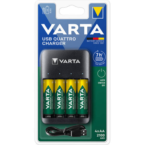 Varta USB Quattro charger 57652 (su 4xAA) Baterijų įkroviklis